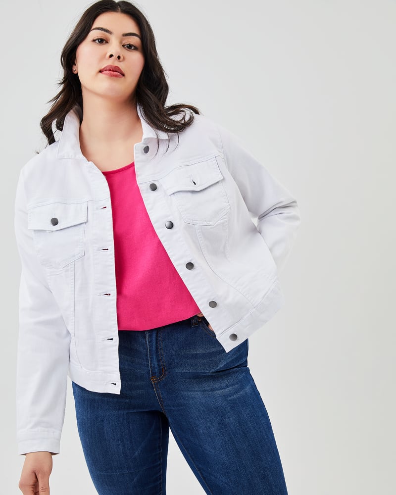 Kut From The Kloth Helena Denim Jacket White nombre.jp